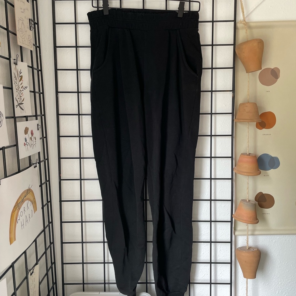 Nasty Gal Medium / Size 8 Black high-waisted Joggers